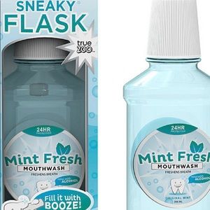 Sneaky flask fake mouthwash bottle set of two new